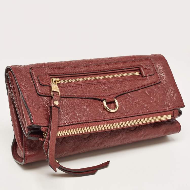 مملوكة مسبقًا Louis Vuitton Flamme Monogram Empreinte Leather Petillante Clutch