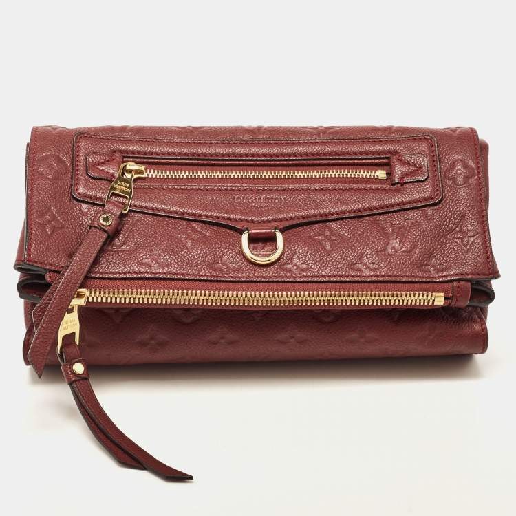 مملوكة مسبقًا Louis Vuitton Flamme Monogram Empreinte Leather Petillante Clutch