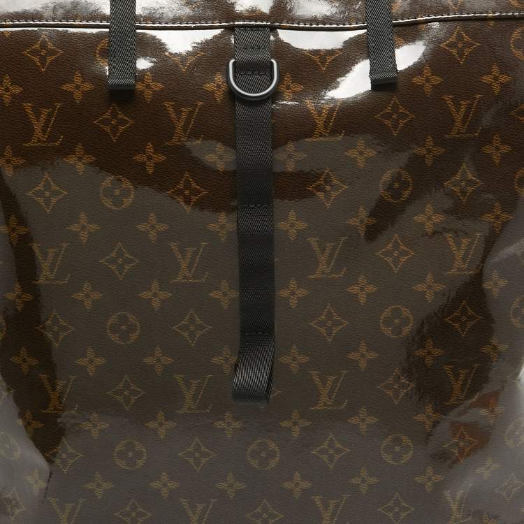 Pre Owned Louis Vuitton Monogram Glaze Canvas Zipped Tote