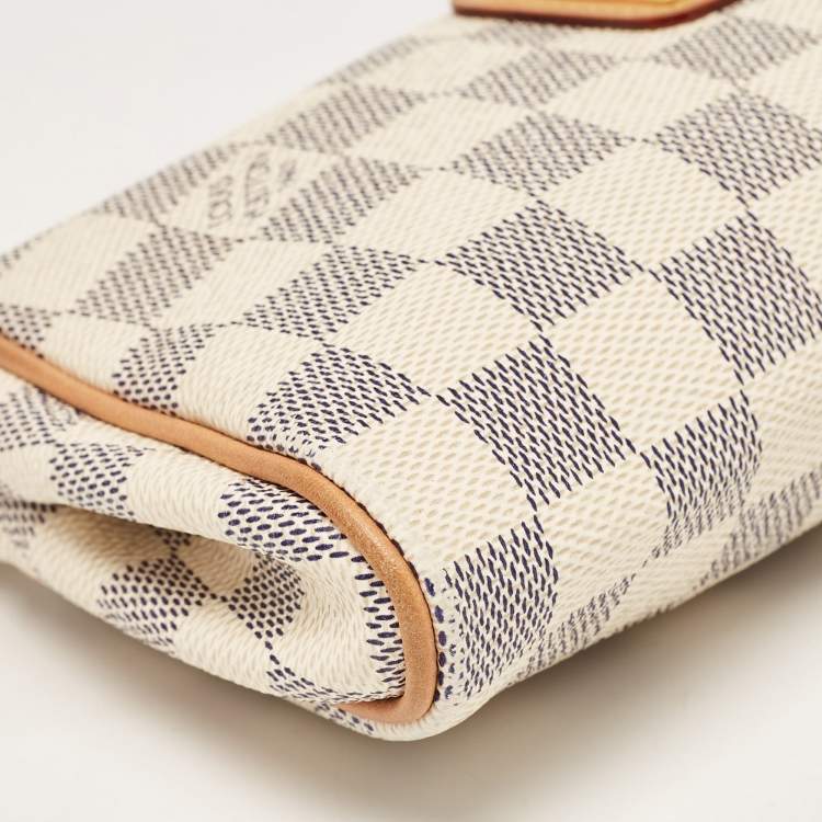 Pre Owned Louis Vuitton Damier Azur Canvas Eva Pochette Bag