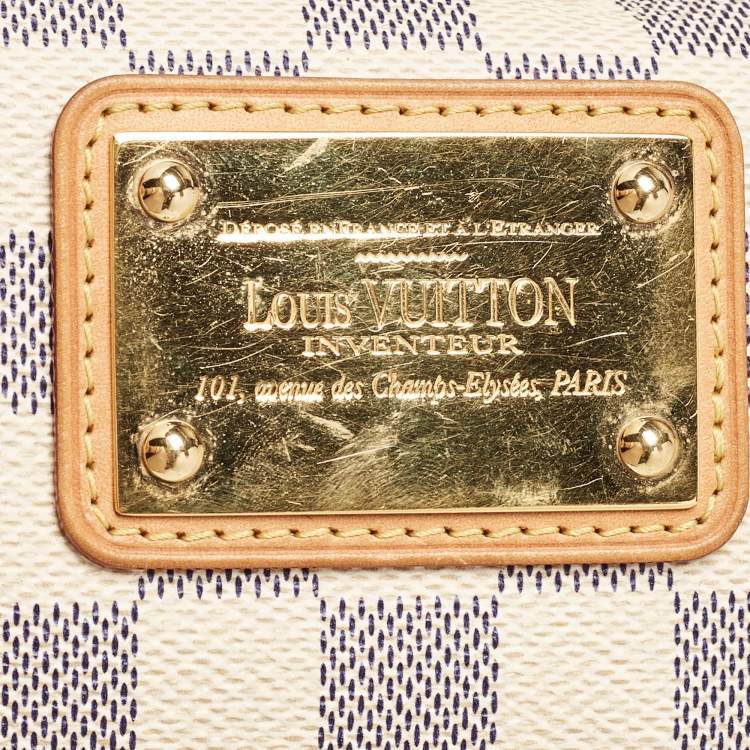 Pre Owned Louis Vuitton Damier Azur Canvas Eva Pochette Bag
