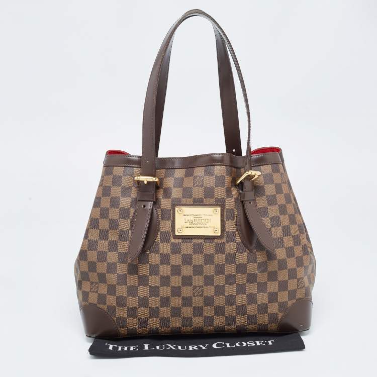 Pre Owned Louis Vuitton Damier Ebene Canvas Hampstead MM Bag