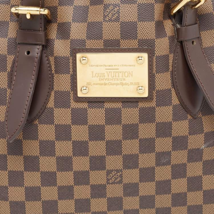 Pre Owned Louis Vuitton Damier Ebene Canvas Hampstead MM Bag