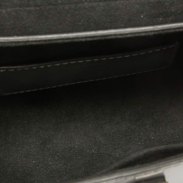 Pre Owned Louis Vuitton Grey Leather Spaceship Twist PM Bag