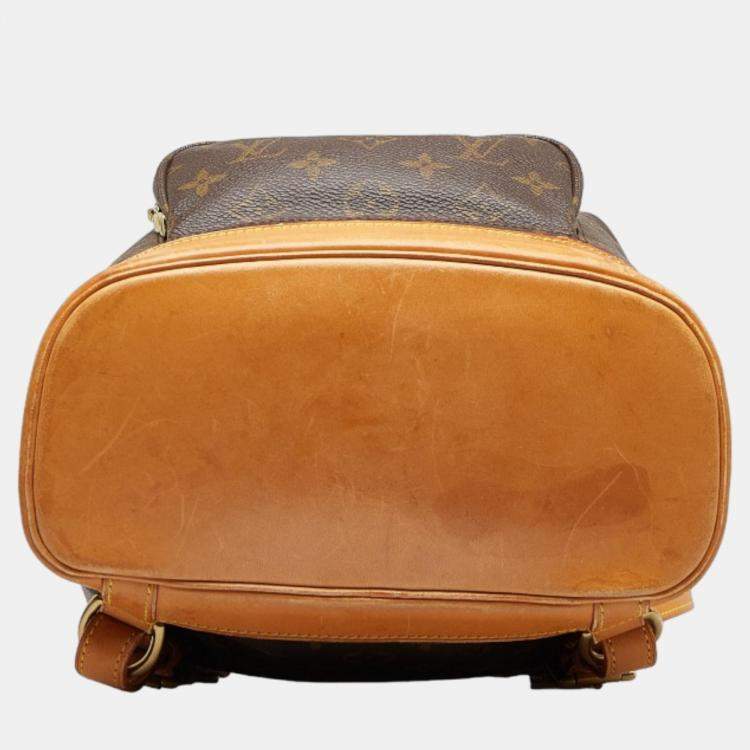 Pre Owned Louis Vuitton Brown Canvas Monogram Montsouris MM Backpack