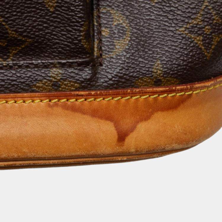 Pre Owned Louis Vuitton Brown Canvas Monogram Montsouris MM Backpack