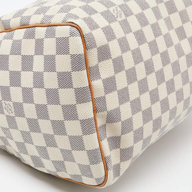 Pre Owned Louis Vuitton Damier Azur Canvas Speedy 30 Bag