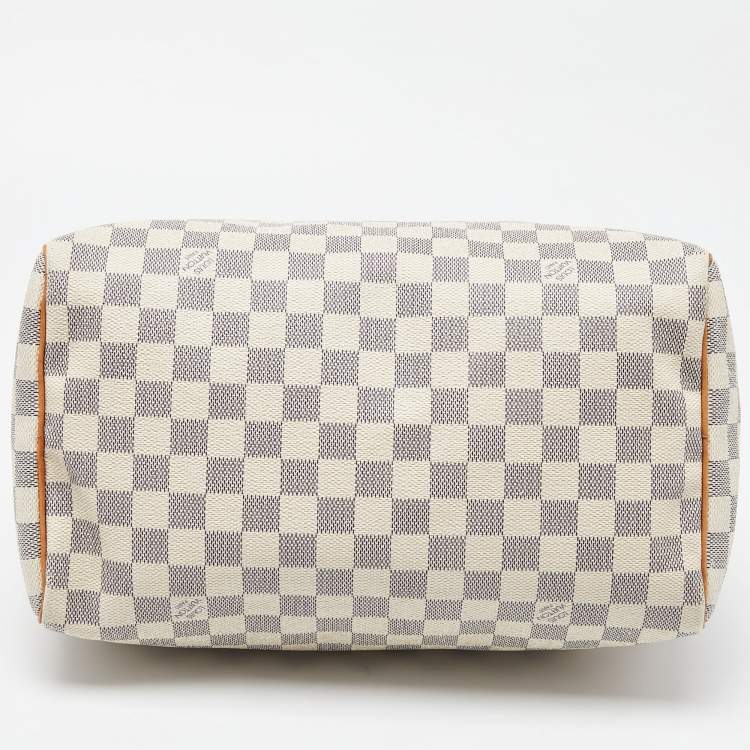 Pre Owned Louis Vuitton Damier Azur Canvas Speedy 30 Bag