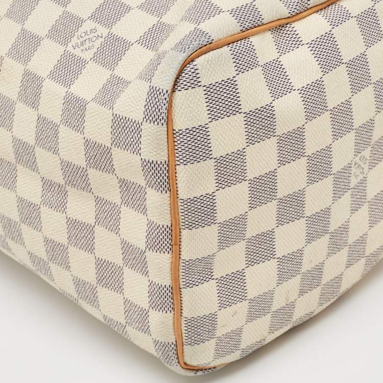 Pre Owned Louis Vuitton Damier Azur Canvas Speedy 30 Bag