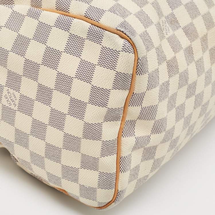 Pre Owned Louis Vuitton Damier Azur Canvas Speedy 30 Bag