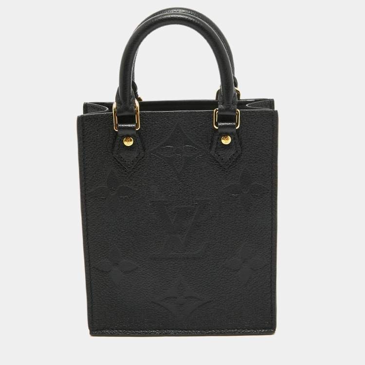 Pre Owned Louis Vuitton Black Empreinte Leather Petit Sac Plat Bag