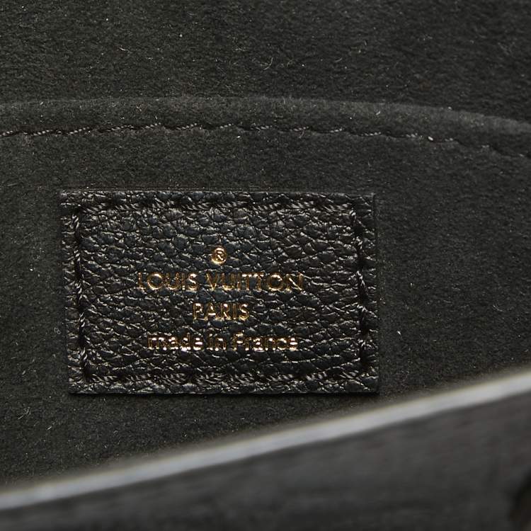 Pre Owned Louis Vuitton Black Empreinte Leather Petit Sac Plat Bag