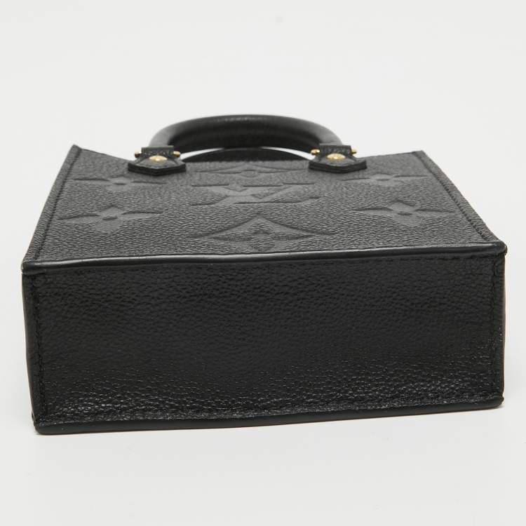 Pre Owned Louis Vuitton Black Empreinte Leather Petit Sac Plat Bag