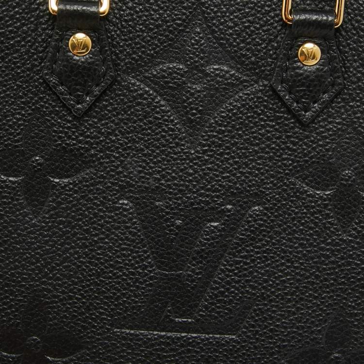 Pre Owned Louis Vuitton Black Empreinte Leather Petit Sac Plat Bag