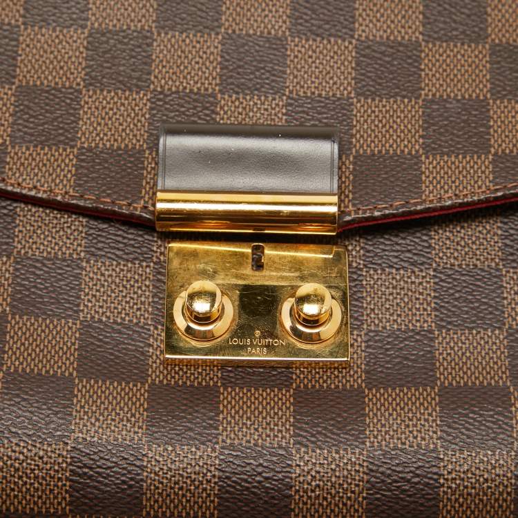 Pre Owned Louis Vuitton Damier Ebene Canvas Croisette Bag