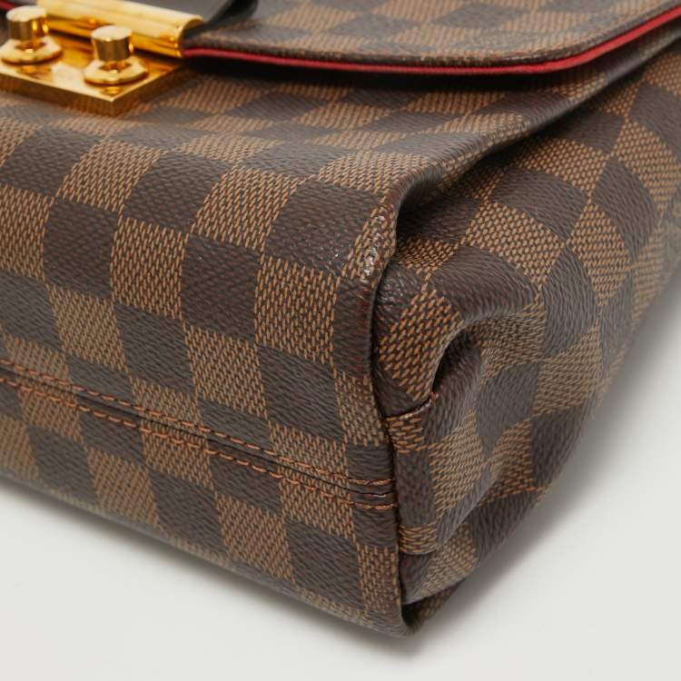Pre Owned Louis Vuitton Damier Ebene Canvas Croisette Bag