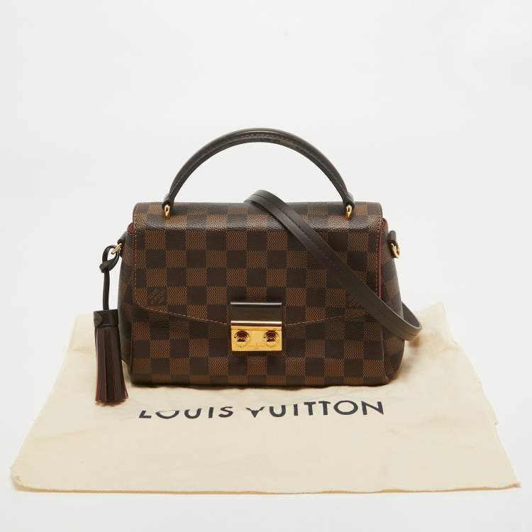 Pre Owned Louis Vuitton Damier Ebene Canvas Croisette Bag