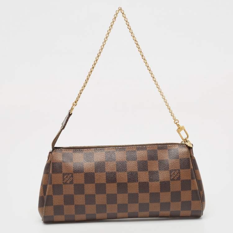 Pre Owned Louis Vuitton Damier Ebene Canvas Eva Pochette