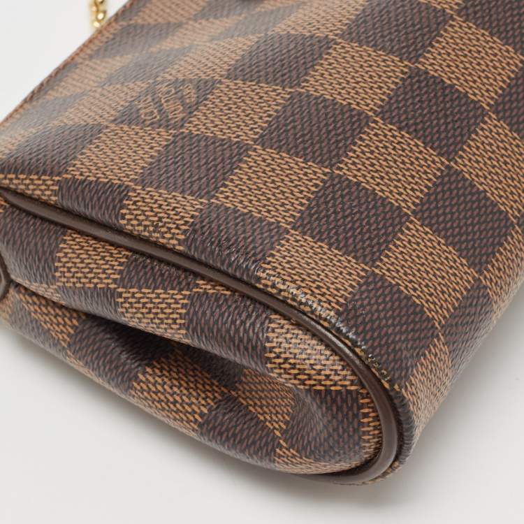 Pre Owned Louis Vuitton Damier Ebene Canvas Eva Pochette