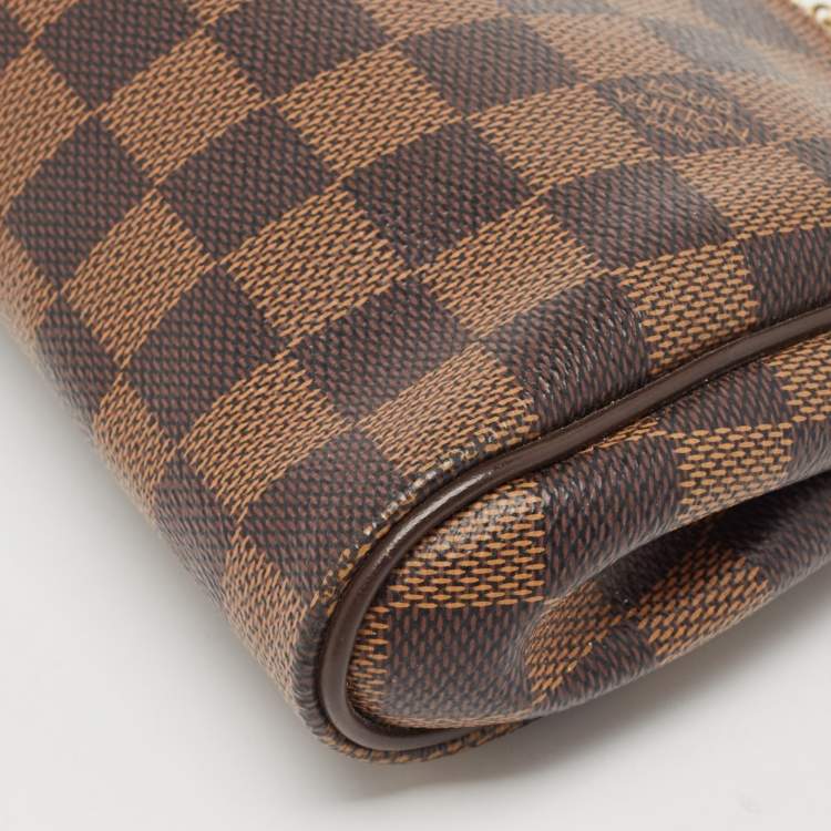 Pre Owned Louis Vuitton Damier Ebene Canvas Eva Pochette
