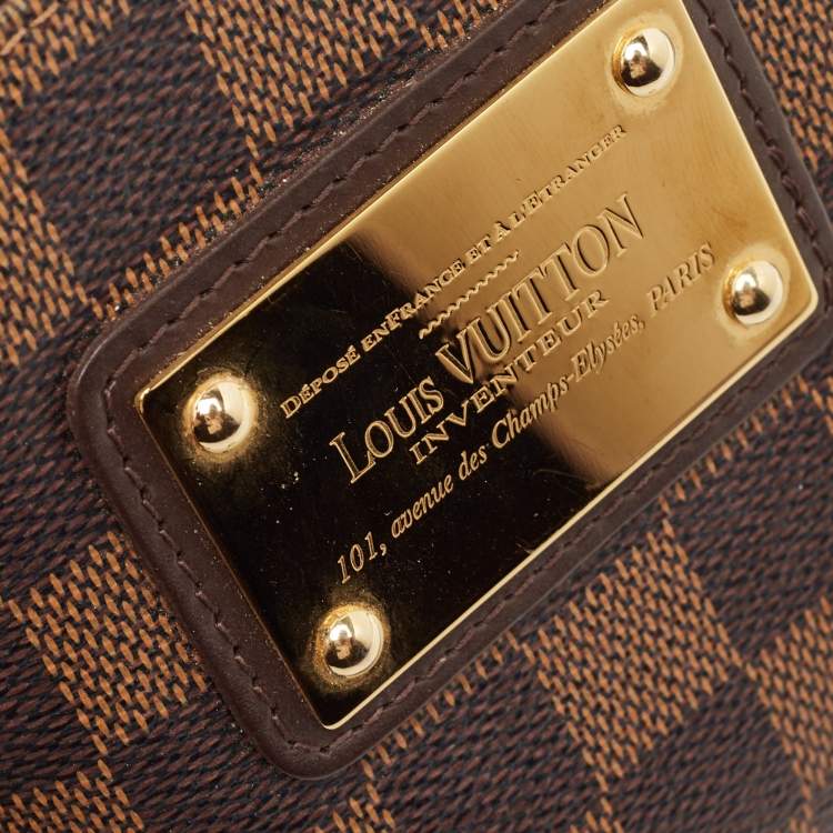 Pre Owned Louis Vuitton Damier Ebene Canvas Eva Pochette
