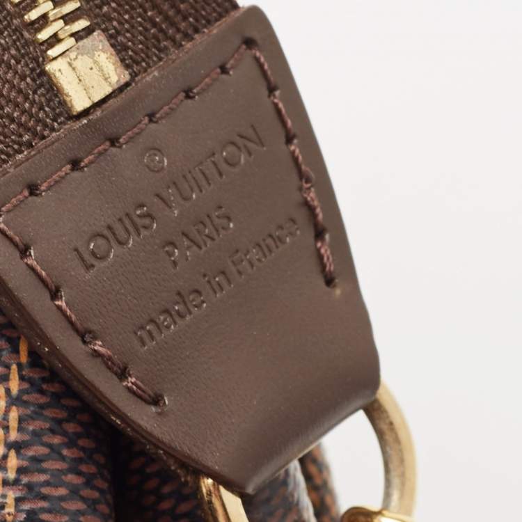 Pre Owned Louis Vuitton Damier Ebene Canvas Eva Pochette