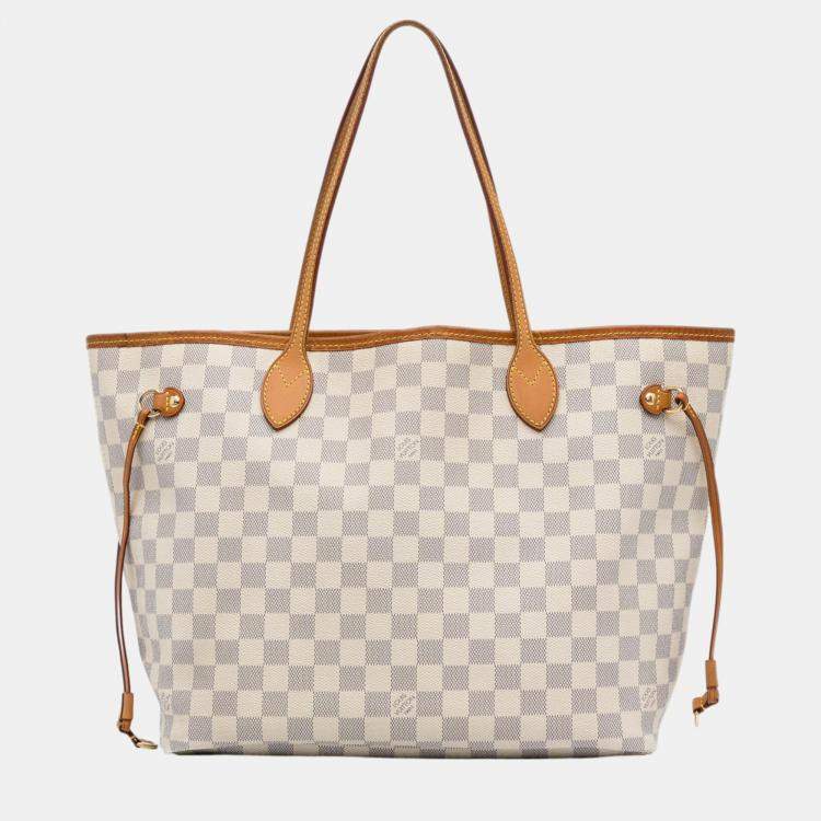 Louis Vuitton White Damier Azur Neverfull PM Louis Vuitton TLC