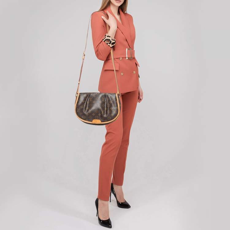 Pre Owned Louis Vuitton Monogram Canvas Menilmontant PM Bag