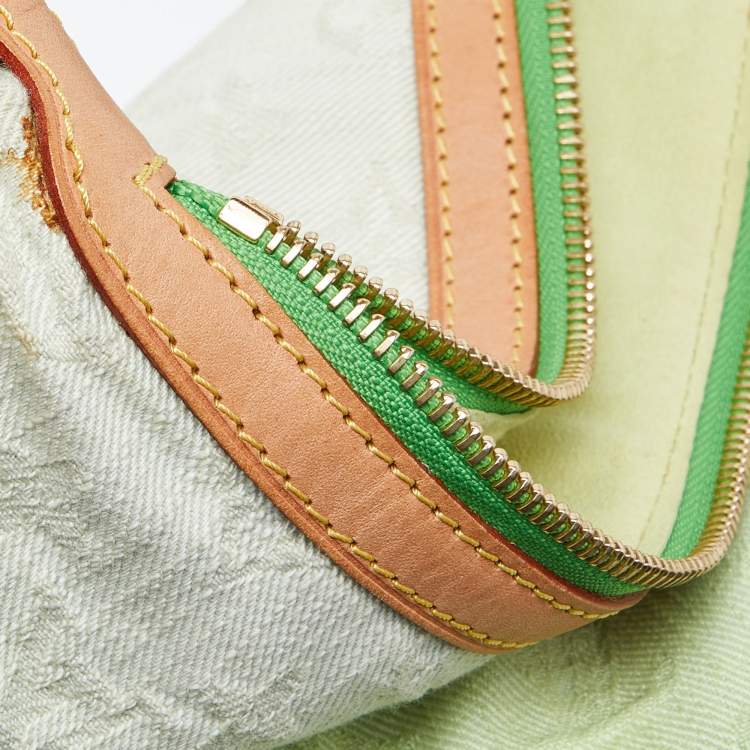Pre Owned Louis Vuitton Vert Ombre Monogram Denim Sunburst Limited Edition PM Bag
