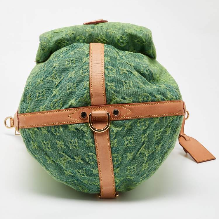 Pre Owned Louis Vuitton Vert Ombre Monogram Denim Sunburst Limited Edition PM Bag