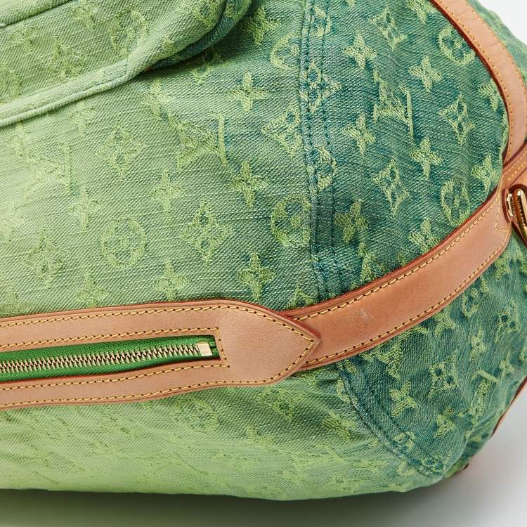 Pre Owned Louis Vuitton Vert Ombre Monogram Denim Sunburst Limited Edition PM Bag