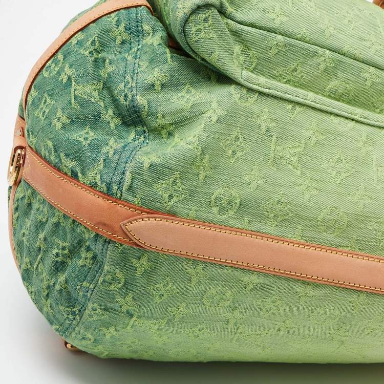 Pre Owned Louis Vuitton Vert Ombre Monogram Denim Sunburst Limited Edition PM Bag