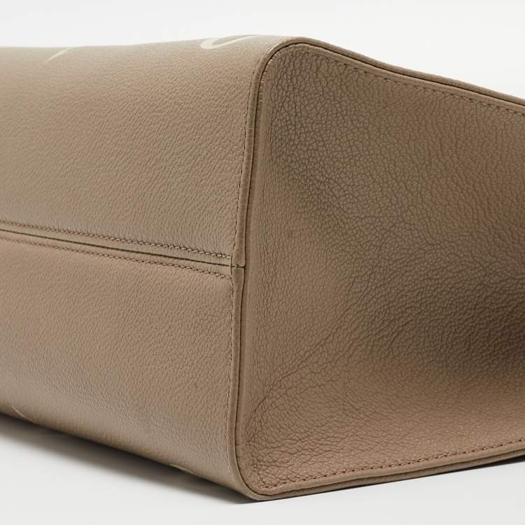 Pre Owned Louis Vuitton Bicolor Monogram Empriente Leather Giant Onthego MM Bag
