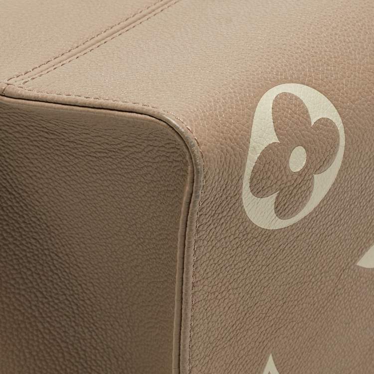 Pre Owned Louis Vuitton Bicolor Monogram Empriente Leather Giant Onthego MM Bag