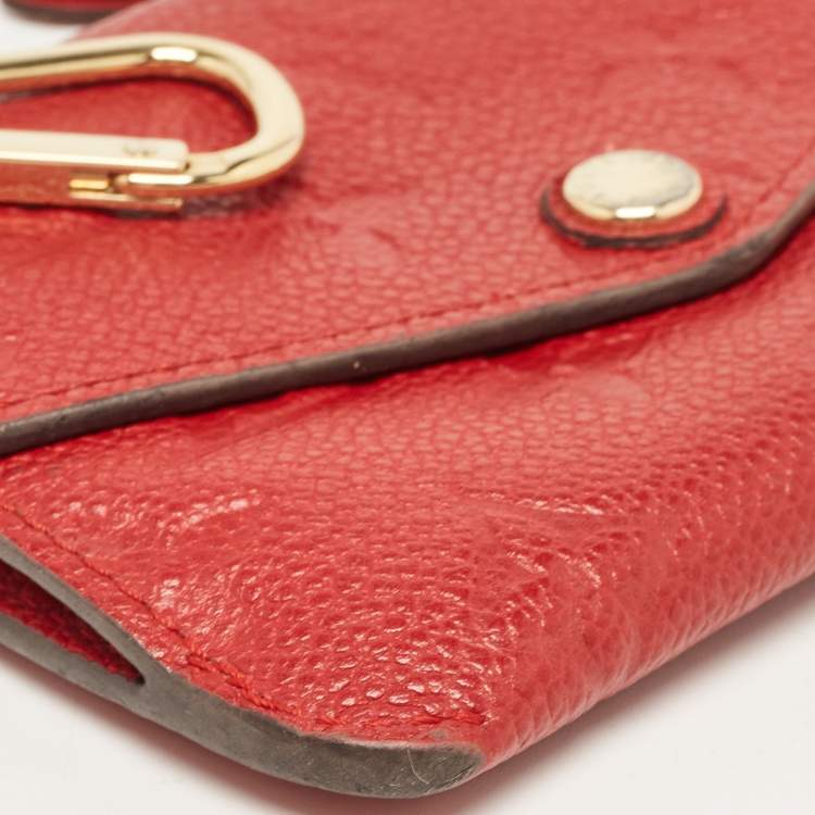 Pre Owned Louis Vuitton Cherry Empreinte Leather Key Pouch