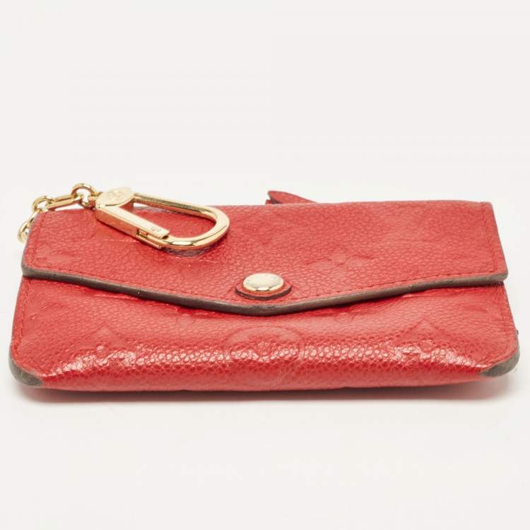 Pre Owned Louis Vuitton Cherry Empreinte Leather Key Pouch