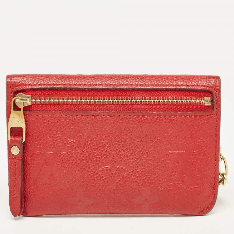 Pre Owned Louis Vuitton Cherry Empreinte Leather Key Pouch