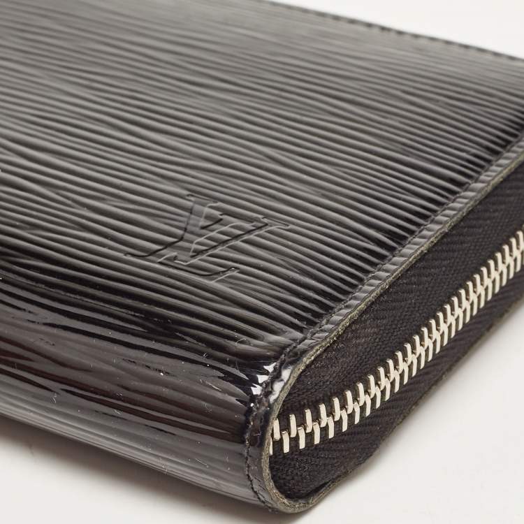 Pre Owned Louis Vuitton Black Electric Epi Leather Zippy Wallet
