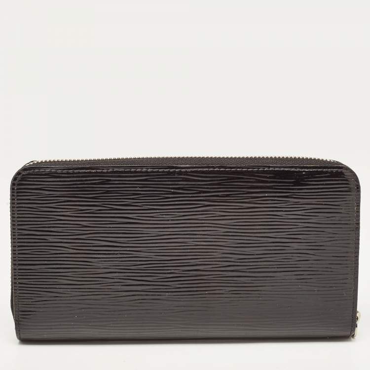 Pre Owned Louis Vuitton Black Electric Epi Leather Zippy Wallet