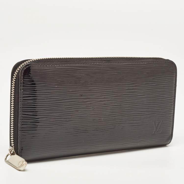 Pre Owned Louis Vuitton Black Electric Epi Leather Zippy Wallet