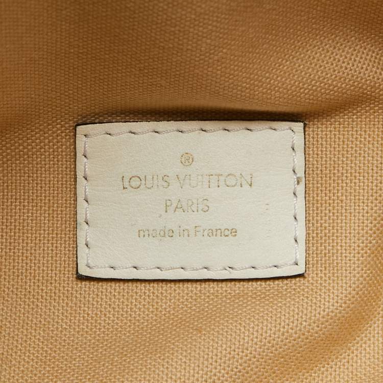 Pre Owned Louis Vuitton Khaki Green/Beige and White Monogram Giant Canvas Bum Bag