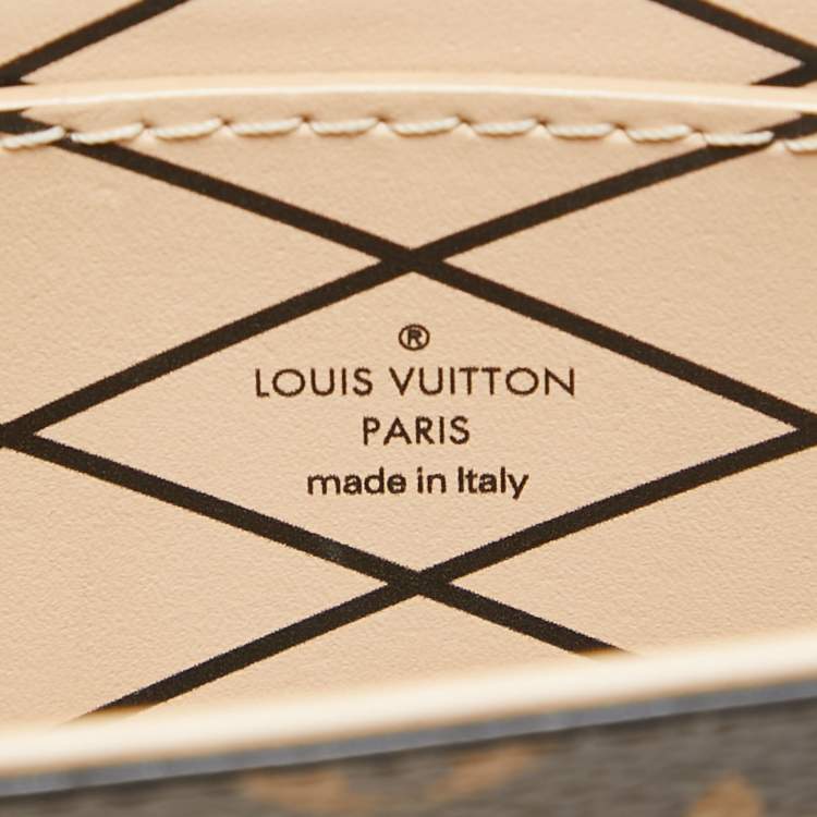 Pre Owned Louis Vuitton Monogram Canvas and Leather Vertical Trunk Pochette
