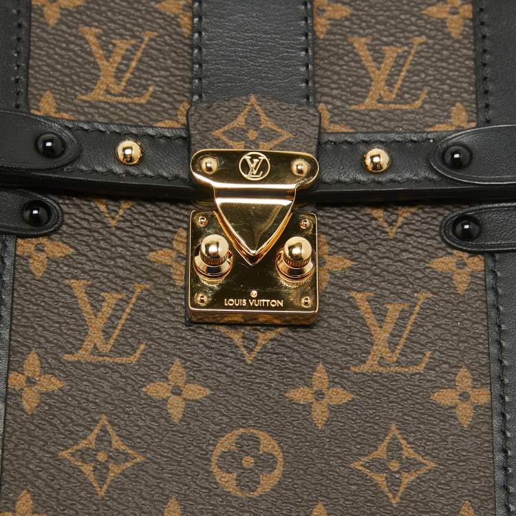 Pre Owned Louis Vuitton Monogram Canvas and Leather Vertical Trunk Pochette