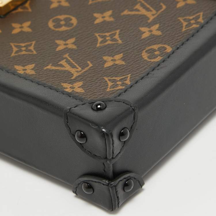Pre Owned Louis Vuitton Monogram Canvas and Leather Vertical Trunk Pochette