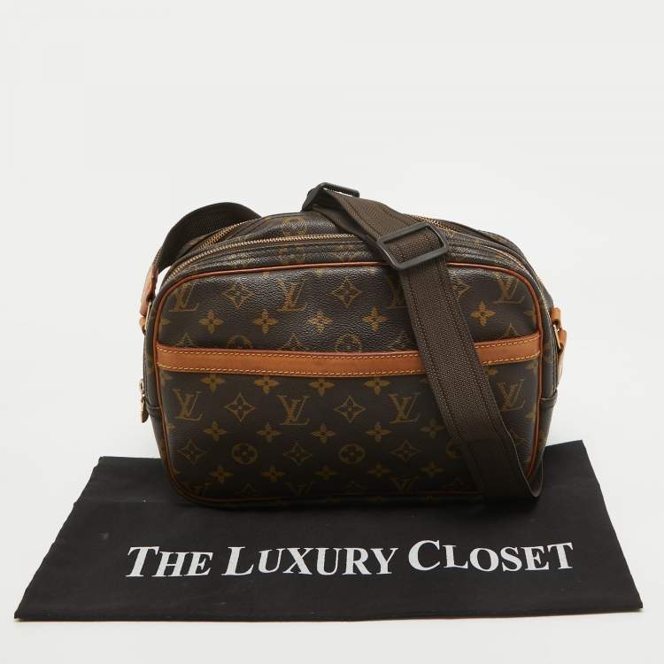Pre Owned Louis Vuitton Monogram Canvas Reporter PM Bag