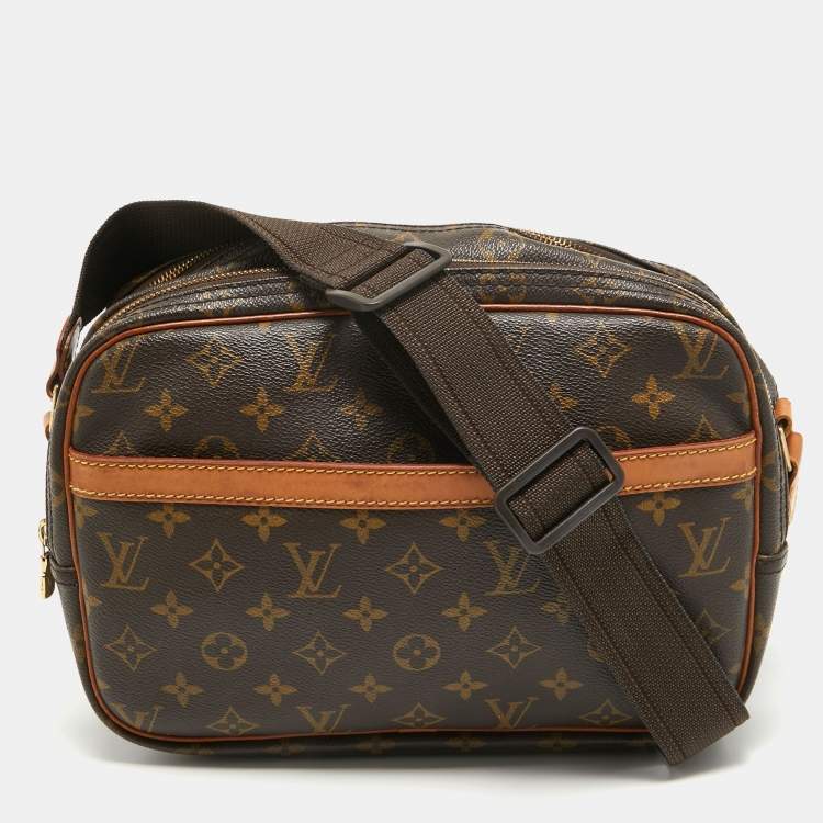 Pre Owned Louis Vuitton Monogram Canvas Reporter PM Bag