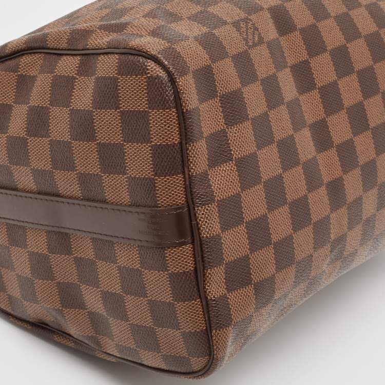 Pre Owned Louis Vuitton Damier Ebene Canvas Speedy 30 Bandoulière 