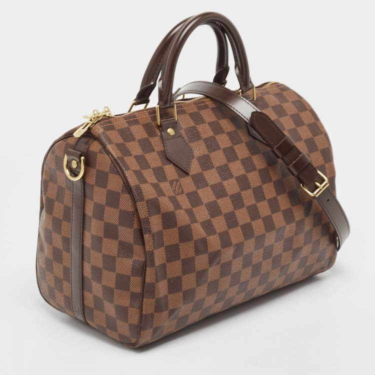 Pre Owned Louis Vuitton Damier Ebene Canvas Speedy 30 Bandoulière 