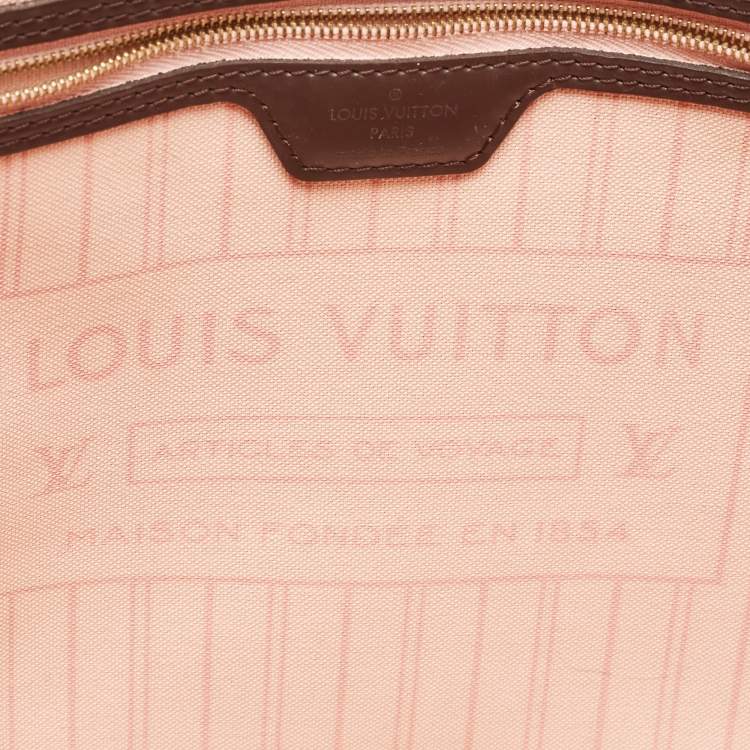 Pre Owned Louis Vuitton Damier Ebene Canvas Neverfull MM Bag