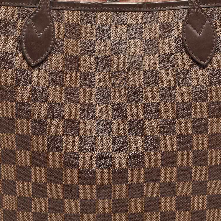 Pre Owned Louis Vuitton Damier Ebene Canvas Neverfull MM Bag
